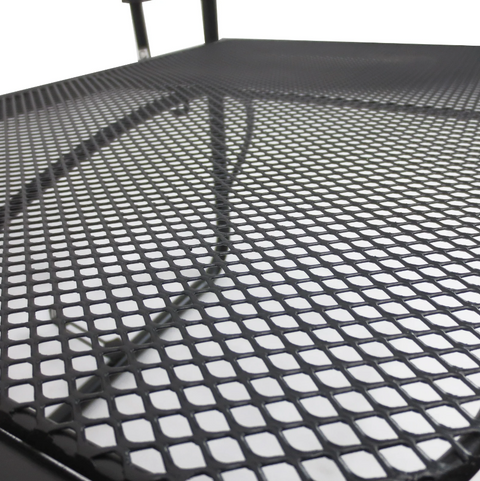 Rootz Balkontisch – Hängetisch – höhenverstellbar – Terrasse – Metall – Schwarz – 60 x 56,5 x 45 cm