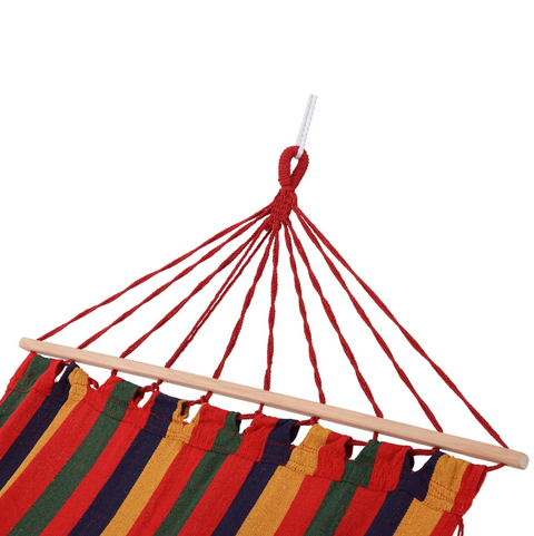 Rootz Holy Hammock - Weatherproof - UV Resistant - Up to 120 KG - Cotton-Polyster - Colorful - 2 x 1 m