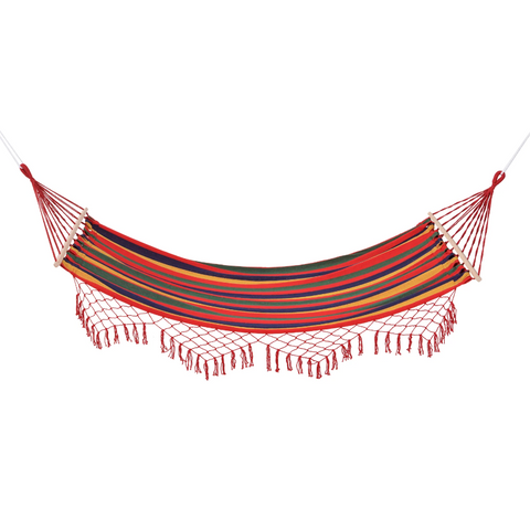 Rootz Holy Hammock - Weatherproof - UV Resistant - Up to 120 KG - Cotton-Polyster - Colorful - 2 x 1 m