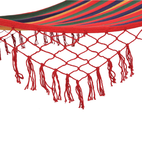 Rootz Holy Hammock - Weatherproof - UV Resistant - Up to 120 KG - Cotton-Polyster - Colorful - 2 x 1 m