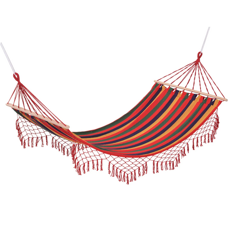 Rootz Holy Hammock - Weatherproof - UV Resistant - Up to 120 KG - Cotton-Polyster - Colorful - 2 x 1 m