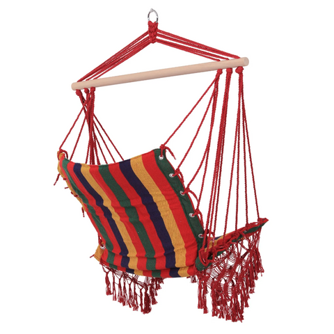 Rootz Hängesessel – Schaukel – Schwebestuhl – wetterfest – UV-beständig – bunt – bis 120 kg – 100 x 60 cm 