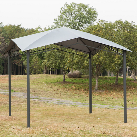 Rootz Garden pavilion - Canopy - Sun protection - Party tent - Pergola - Gray - 3 x 3 m