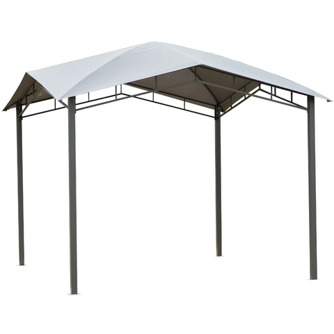 Rootz Garden pavilion - Canopy - Sun protection - Party tent - Pergola - Gray - 3 x 3 m