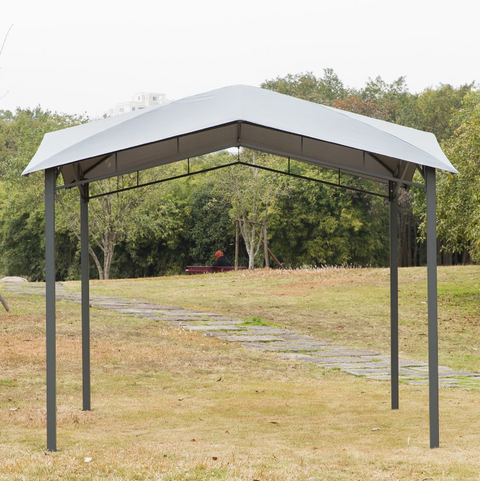 Rootz Garden pavilion - Canopy - Sun protection - Party tent - Pergola - Gray - 3 x 3 m