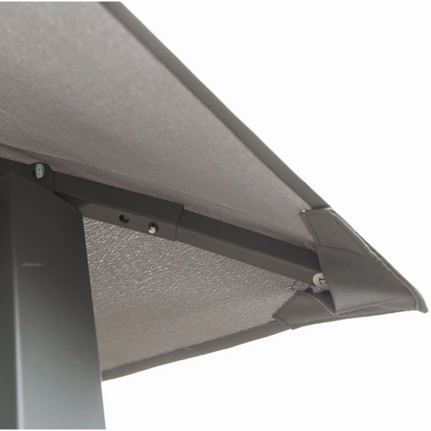 Rootz Garden pavilion - Canopy - Sun protection - Party tent - Pergola - Gray - 3 x 3 m