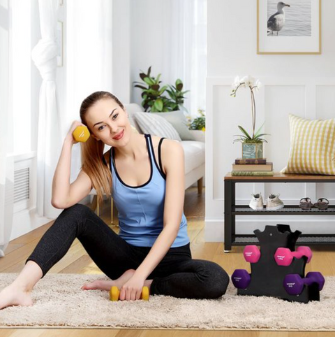 Rootz Halfterset - 6 Halfter - Hexagon - Hantelset - 2 x 1 kg - 2 x 1,5 kg - 2 x 2 kg