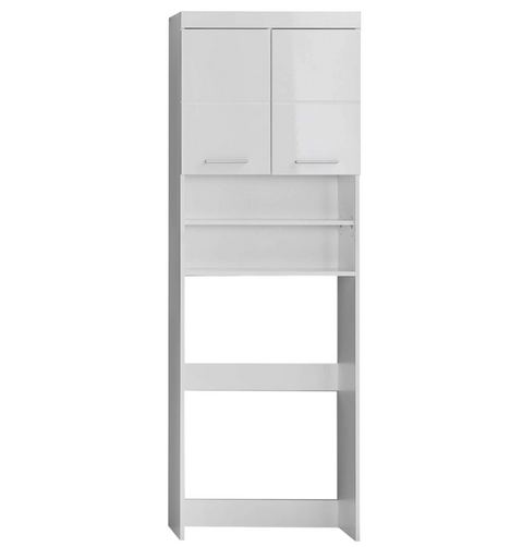 Rootz Bathroom Cabinet - Washing Machine Cabinet - High Gloss - 63 x 187 x 24cm
