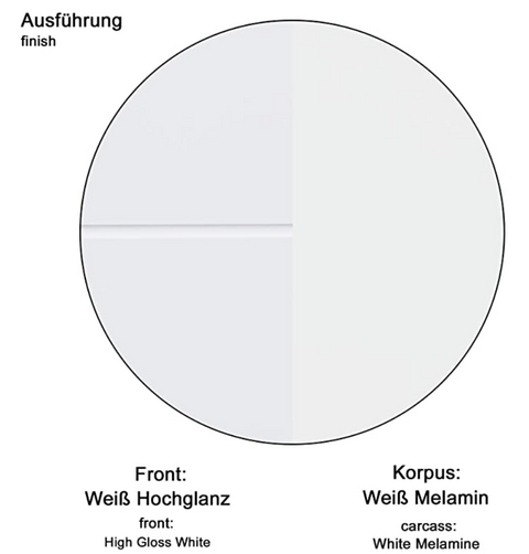 Rootz Bathroom Cabinet - Washing Machine Cabinet - High Gloss - 63 x 187 x 24cm