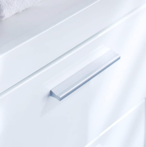 Rootz Bathroom Cabinet - Washing Machine Cabinet - High Gloss - 63 x 187 x 24cm