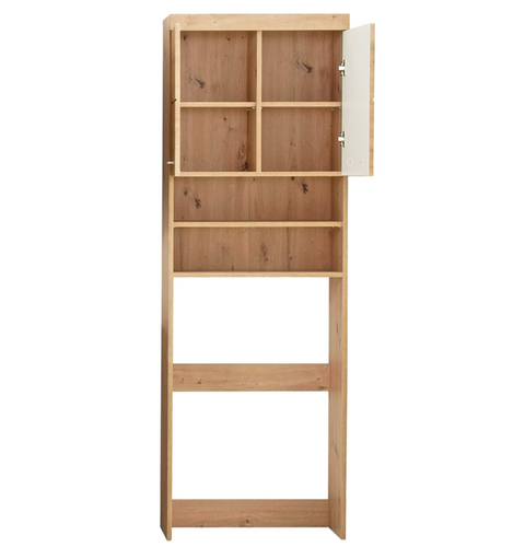 Rootz Bathroom Cabinet - Washing Machine Cabinet - High Gloss - 63 x 187 x 24cm