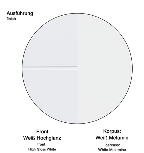 Rootz Wall cabinet - Bathroom cabinet - High gloss - 37 x 77 x 23cm