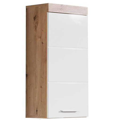 Rootz Wall cabinet - Bathroom cabinet - High gloss - 37 x 77 x 23cm