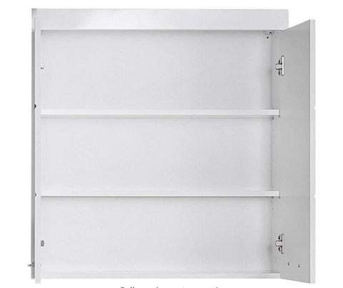 Rootz Wall cabinet - Bathroom cabinet - High gloss - 73 x 77 x 23cm