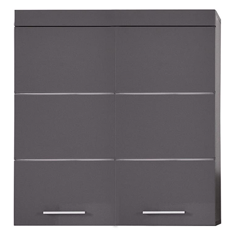 Rootz Wall cabinet - Bathroom cabinet - High gloss - 73 x 77 x 23cm