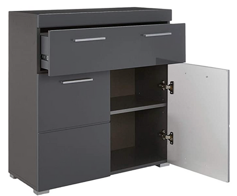 Rootz Bathroom cabinet - Cupboard - High gloss - 73 x 79 x 31 cm