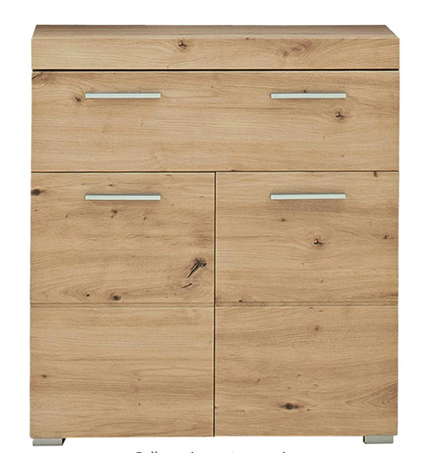 Rootz Bathroom cabinet - Cupboard - High gloss - 73 x 79 x 31 cm