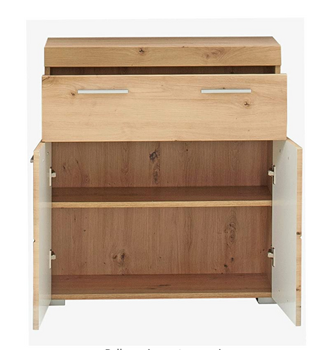 Rootz Bathroom cabinet - Cupboard - High gloss - 73 x 79 x 31 cm