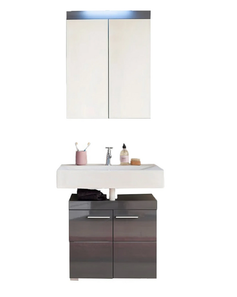 Rootz Bathroom Set - Bathroom Cabinets - High Gloss - 60 x 190 x 34cm