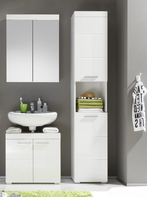 Rootz Bathroom set - Bathroom cabinets - High gloss - 112 x 190 x 34cm