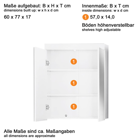 Rootz Bathroom set - Bathroom cabinets - High gloss - 112 x 190 x 34cm