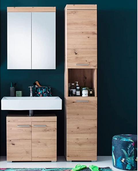 Rootz Bathroom set - Bathroom cabinets - High gloss - 112 x 190 x 34cm