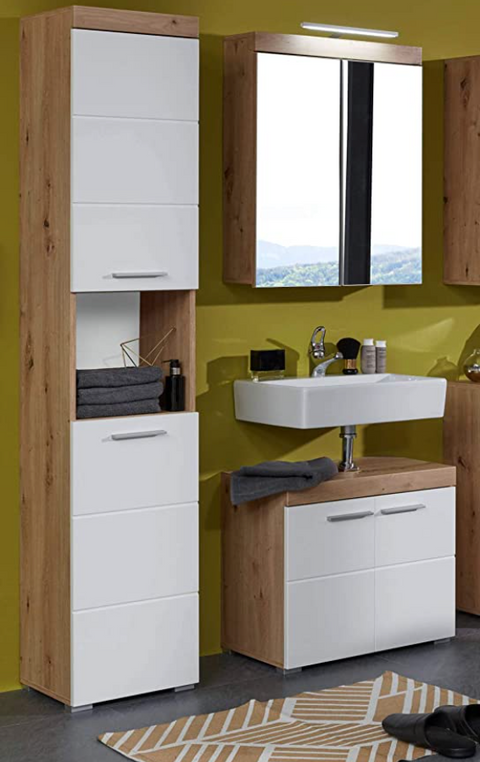 Rootz Bathroom set - Bathroom cabinets - High gloss - 112 x 190 x 34cm