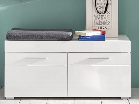 Rootz Schoenenkast - Bench - Hoogglans - 91 x 42 x 38 cm