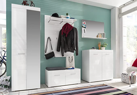 Rootz Schoenenkast - Bench - Hoogglans - 91 x 42 x 38 cm