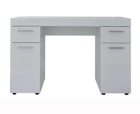 Rootz Desk - Work table - Computer table - White - 120 x 76 x 41 cm
