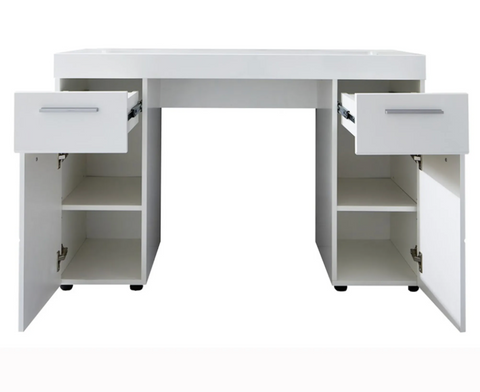 Rootz Desk - Work table - Computer table - White - 120 x 76 x 41 cm