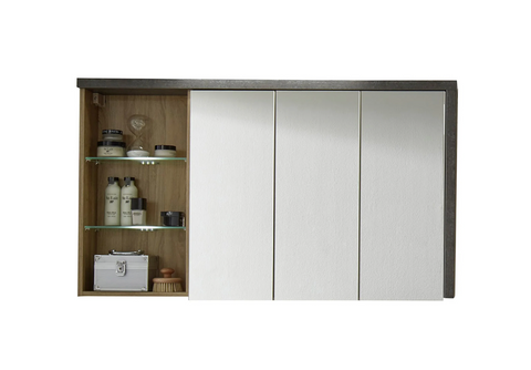 Rootz Bathroom cabinet - Mirror - High gloss - 123 x 71 x 18 cm