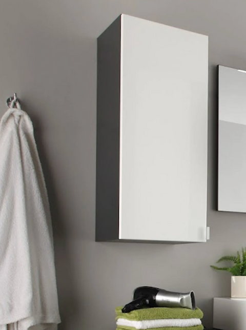 Rootz Badezimmerschrank – Aufbewahrungsschrank – Spiegel – 35 x 83 x 31 cm