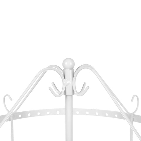 Rootz Schmuckständer – Stilvoller Schmuckständer – Ohrringständer – Armbandständer – Ringständer – Schmuckständer – Schmuckständer – Eisen – Weiß – 20 x 35 x 20 cm (B x H x T)