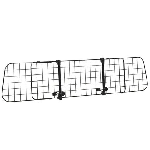 Rootz Dog Guard - Car Universal - Adjustable Trunk Grid Divider - Metal - Black - (91-152) x 30 cm