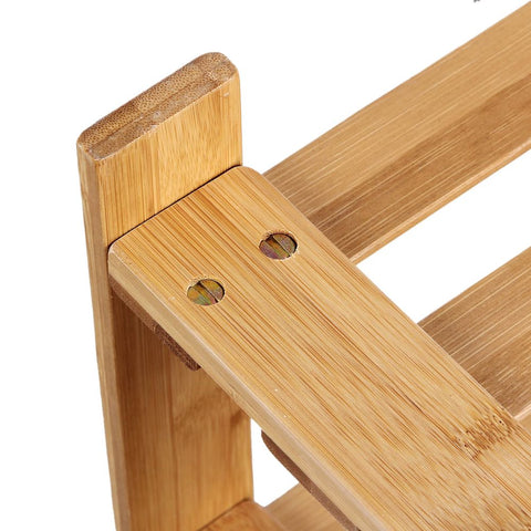 Rootz Shoe Rack - Bench With Bamboo Shoe Rack - Shoe Storage Bench - Entryway Shoe Bench - Shoe Organizer - Shoe Cabinet - Bamboo - 90 x 45 x 28 cm