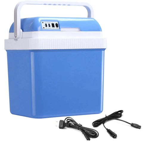 Rootz Cool Box - Car Fridge - Cool Box - Mini Fridge - Portable Mini Fridge - Car Mini Fridge - Camping Fridge - ABS/Aluminum - Blue - 40 x 30 x 43 cm
