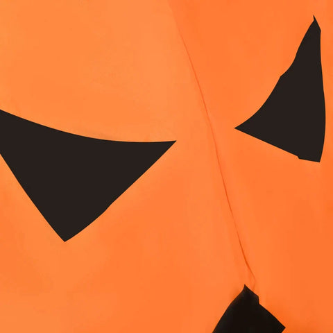 Rootz Kürbisgeist mit beweglicher Katze – Halloween-Dekoration – Gartendekoration – aufblasbare LED-Beleuchtung – Orange – 76 x 64 x 115 cm