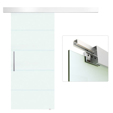 Rootz Glass Sliding Door - Sliding Door - Room Door - Office Door - Handle Bar - One Side - 2050x900 mm