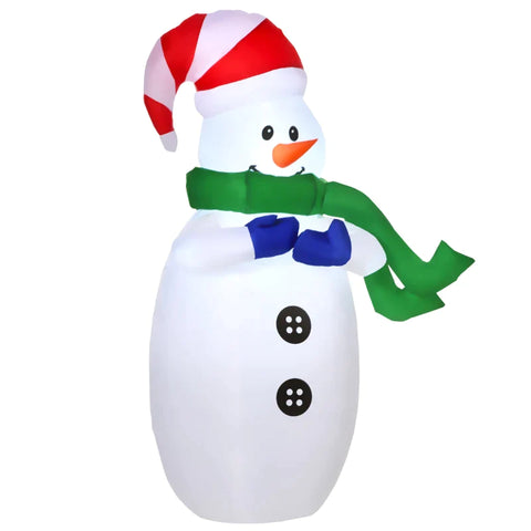 Rootz LED Figure Motif Santa Snowman - Snowman - LED Snowman-  Christmas Decoration - Illuminated Garden - Warm White - L 55 X W 45 X H 120 CM