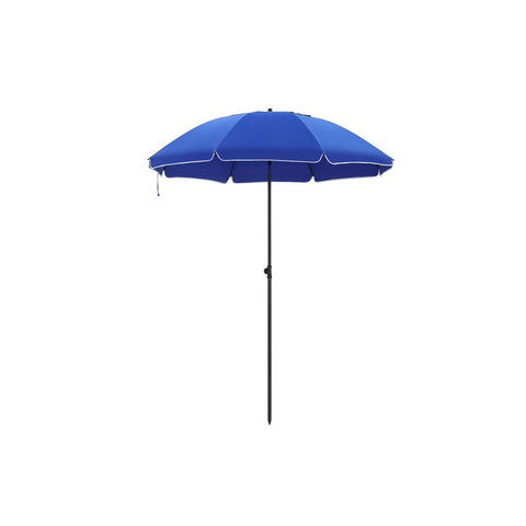 Rootz Parasol - Paraplu - Terrasparaplu - Tuinparasol - Zonnescherm - Buitenparasol - Uv-beschermde Paraplu - Draagbare Parasol - Blauw - 2,3 m