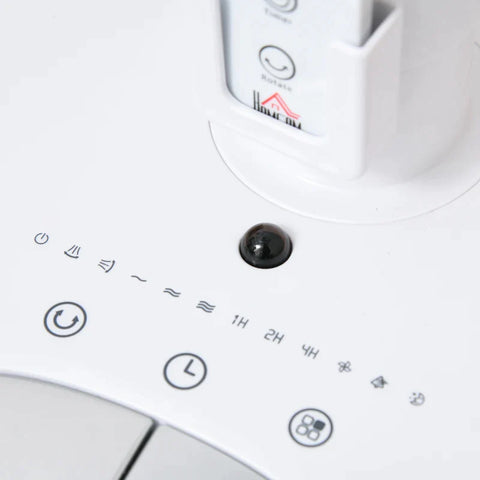 Rootz Pedestal Fan - 7h Timer Fan With Remote Control - 3 Speed Levels - Adjustable - Plastic - Steel - Ø28 x 70H cm