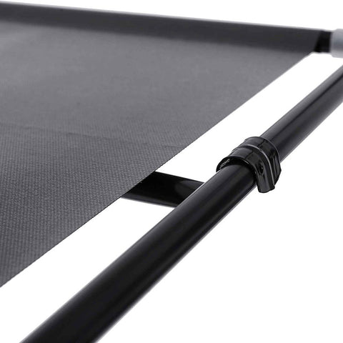 Rootz Fabric Wardrobe - Fabric Cabinet With Clothes Rail - Wardrobe Organizer - Portable Clothes Storage - Fabric Wardrobe Cabinet - Fleece Fabric - Black - 75 x 160 x 45 cm (W x H x D)