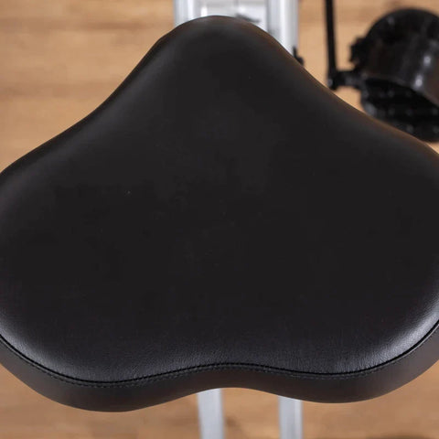 Rootz Home Trainer Exercise Bike - Bicycle Trainer With 8 Levels - Adjustable Magnetic Resistance - Foldable Fitness Bike - LCD Training Computer - Hand Pulse Sensors - Silver + Black - 86 x 47 x 112 cm