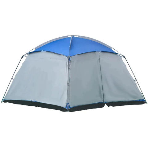 Rootz Camping Tent - Tent - 8 Persoons Kampeertent - Met Draagtas - Polyester/Staal/Glasvezel - Blauw - 3,6 x 3,6 x 2 m
