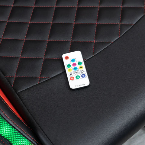 Rootz Gaming-Stuhl – Ergonomischer Computerstuhl – Drehstuhl – RGB-LED-Leuchten – 71 cm x 74 cm x 134 cm