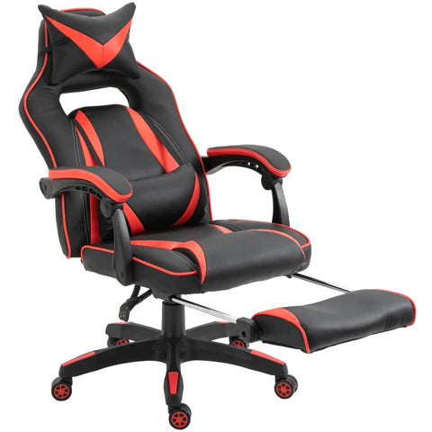 Rootz Gaming Chair - Office Chair - High Back Gaming Chair - Height Adjustable - PU Leather - 67cm x 69cm x 115-123cm