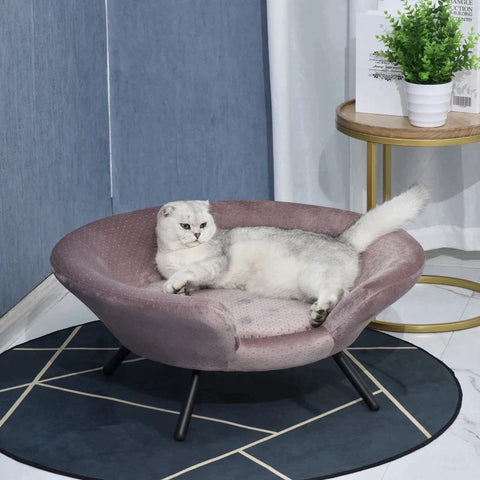 Rootz Pet Sofa - Dog Sofa - Cover Pet - Sofa With Metal Legs - Dog Bed - Cat Sofa - 74 x 68.5 x 31cm