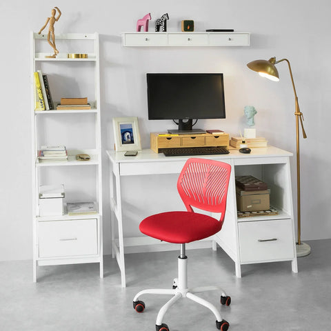 Rootz Bamboe Monitorstandaard Computerscherm - Monitorstandaard Monitor Riser Bureau-organizer met 3 laden