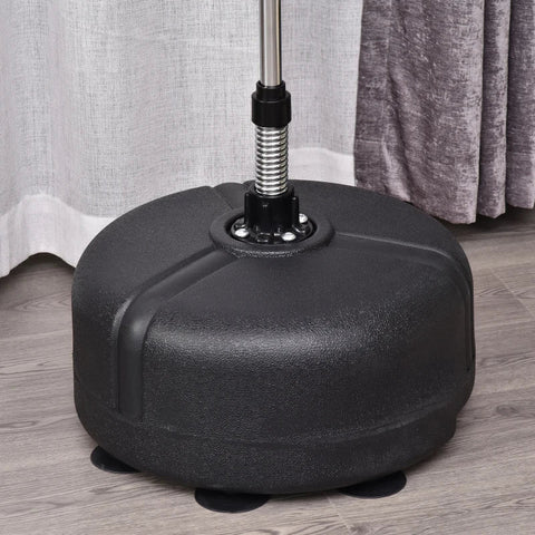 Rootz Punching Ball Set - Standing Box Training Set - Height Adjustable - 1 Pair Of Gloves - Black